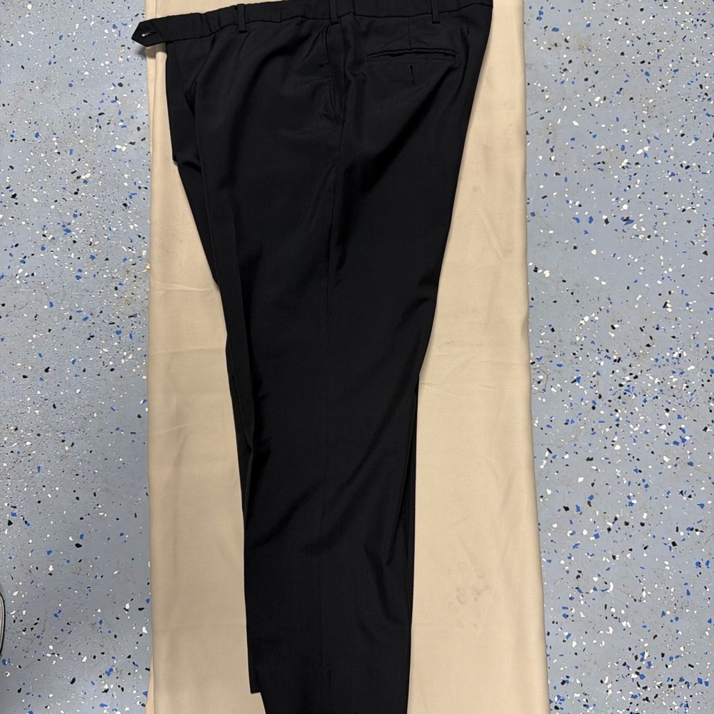 Ascott Browne Men’s Dress Pants Black Wool Blend Slacks — Size 42 Regular